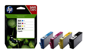 HP 364 4-PACK BLACK/CYAN/MAGEN