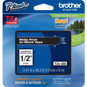 Brother LBL 3/8 W/BLK